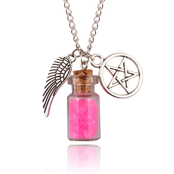 Angel Wing Pentagram Necklace