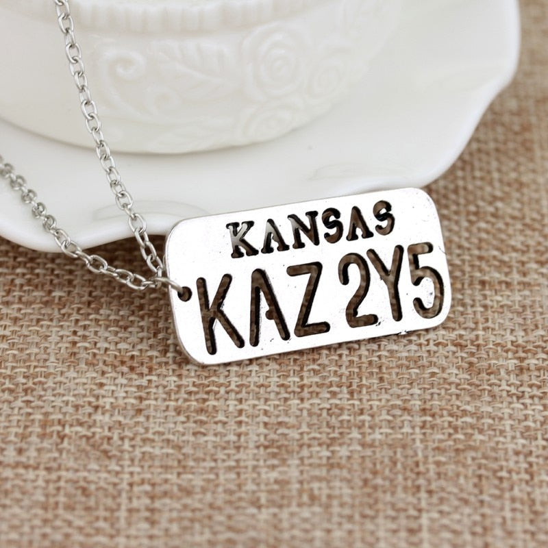 Car Plate Necklace